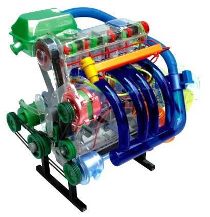 桑塔納發(fā)動機機體解剖模型