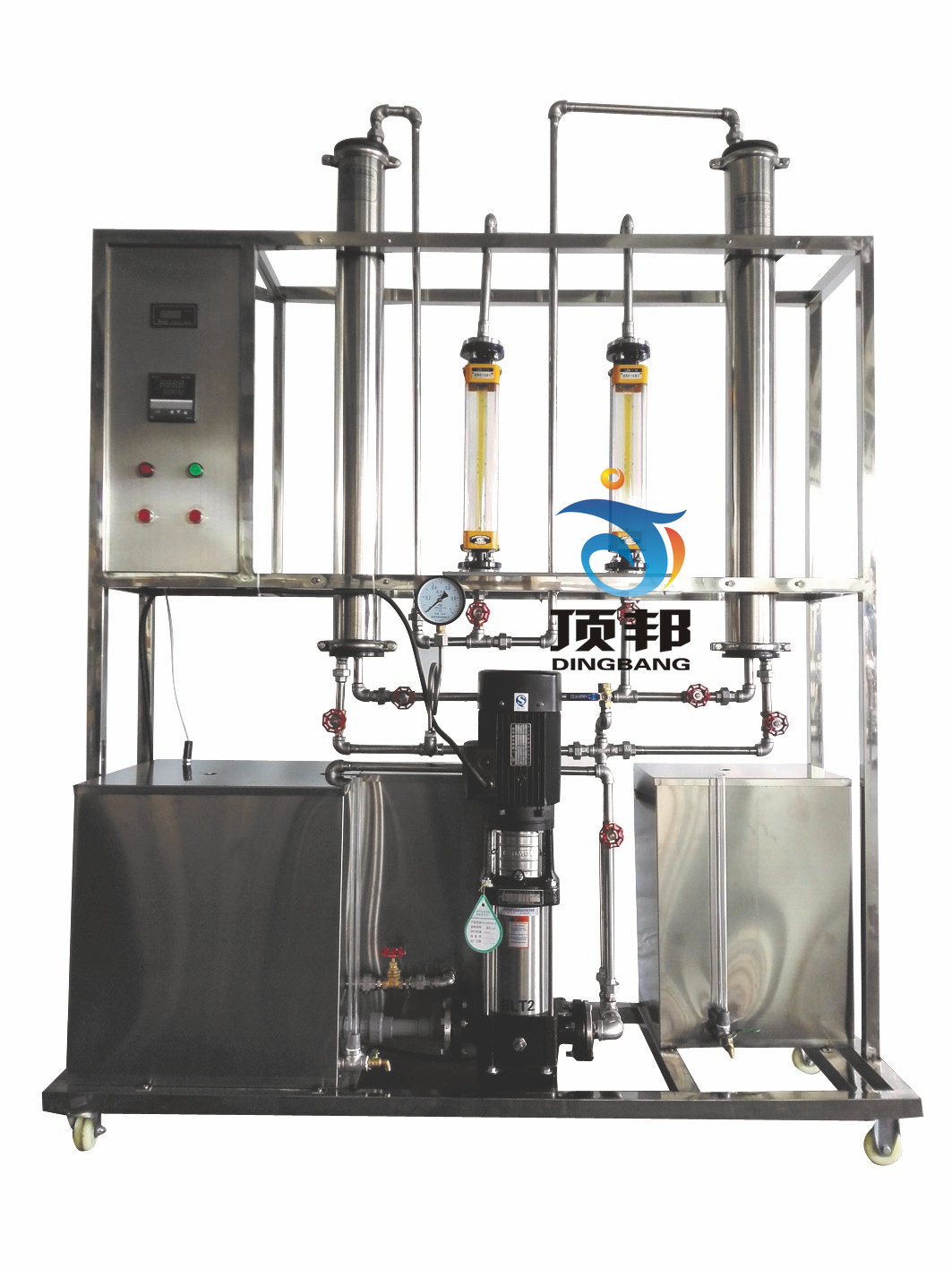 反滲透實(shí)驗(yàn)裝置(圖1) 反滲透實(shí)驗(yàn)裝置