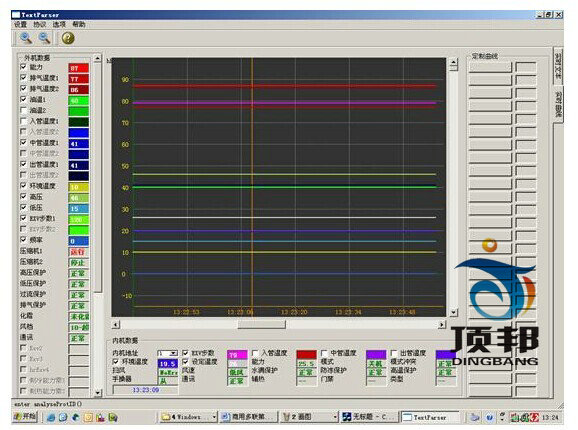 空調(diào)系統(tǒng)多聯(lián)機(jī)(可變冷媒制冷劑流量系統(tǒng))系統(tǒng)實(shí)訓(xùn)裝置(圖5) 軟件頁面