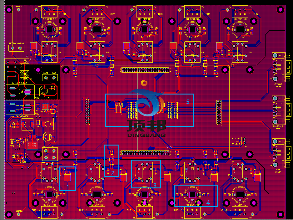 船舶CAN-BUS工控網絡實驗裝置(圖8) RO電路板