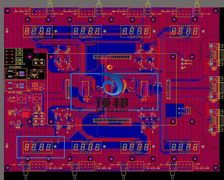 船舶CAN-BUS工控網絡實驗裝置(圖10) AO電路板