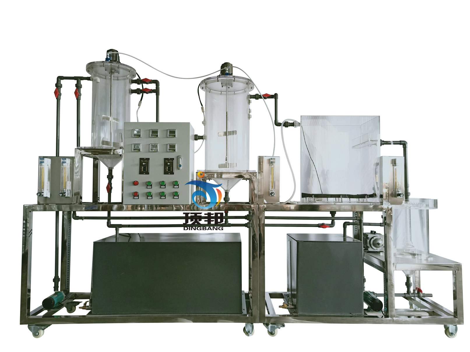 A2/O工藝城市污水處理模擬裝置,城市污水處理實(shí)驗(yàn)室設(shè)備(圖1) A2/O工藝城市污水處理模擬裝置