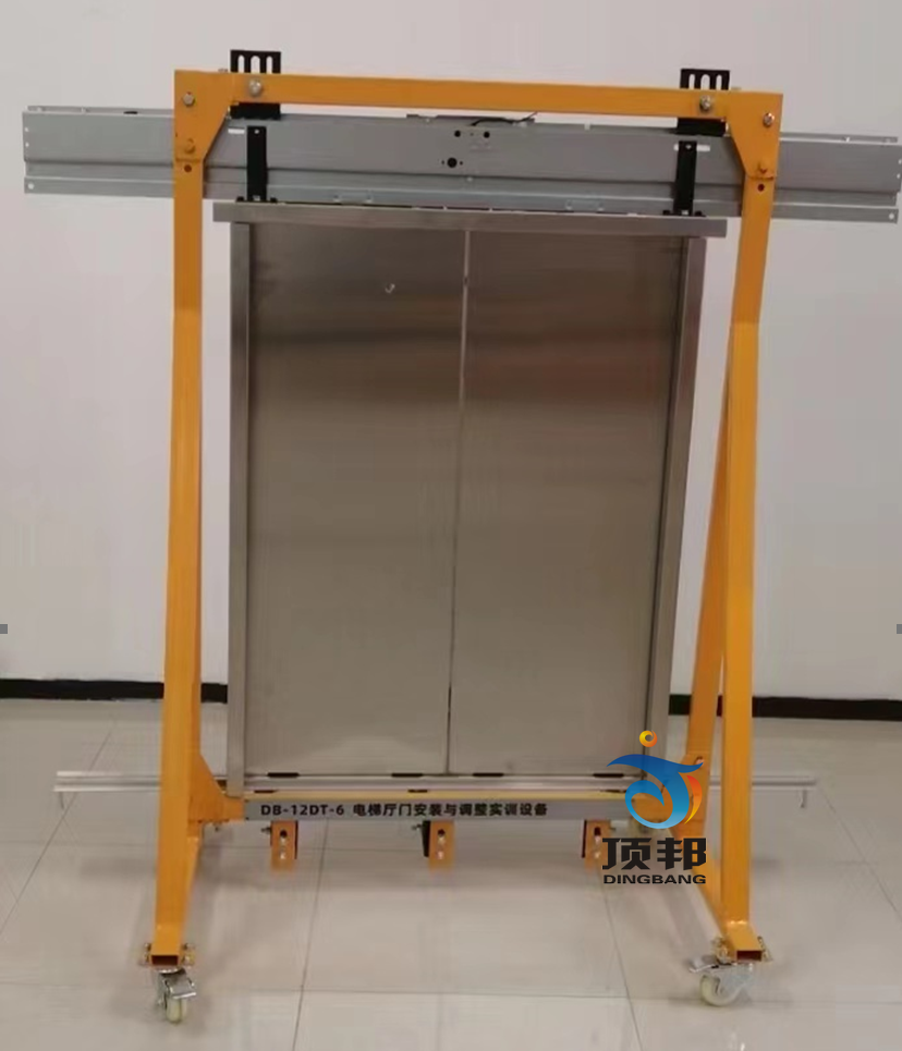 電梯安裝與調整實訓室設備(圖7) 電梯廳門安裝與拆裝調試實訓設備