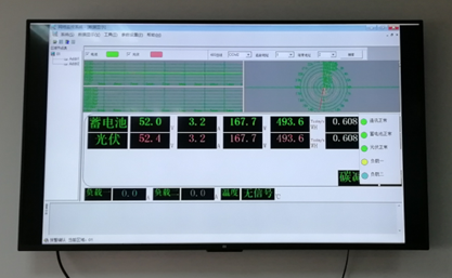 室內(nèi)外風(fēng)光互補發(fā)電實訓(xùn)系統(tǒng)(圖9) 室內(nèi)大屏幕