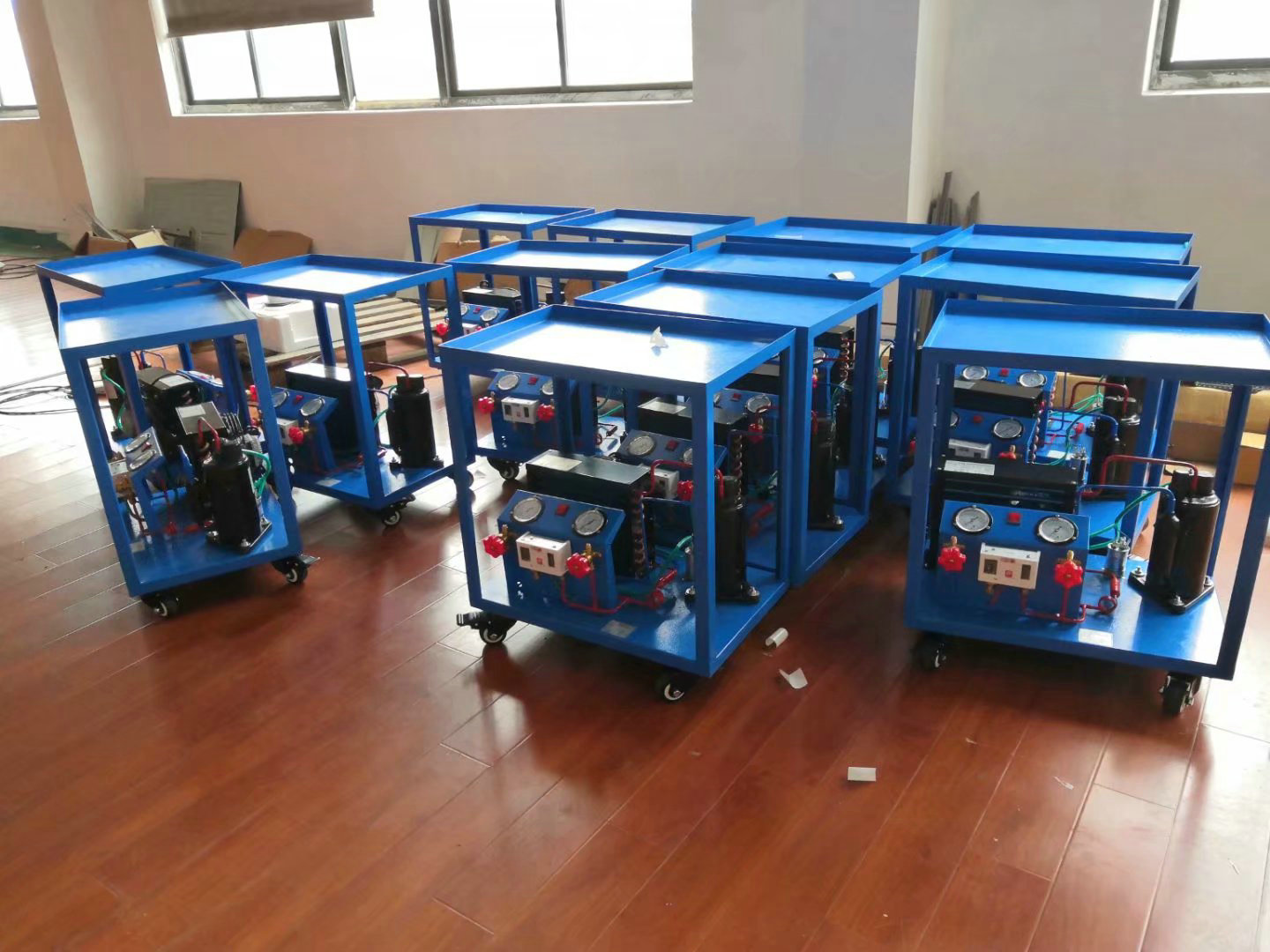 空調(diào)加壓、抽真空、制冷劑回收實訓裝置