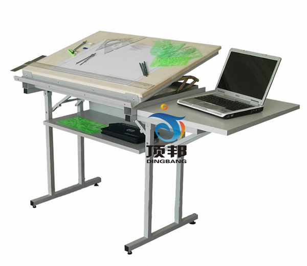 豪華型固定式繪圖桌(配放置計(jì)算機(jī)桌板)