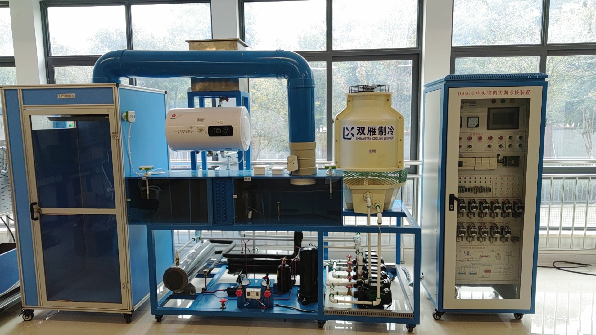 中央空調(diào)實訓考核裝置(圖2) 中央空調(diào)實訓考核裝置