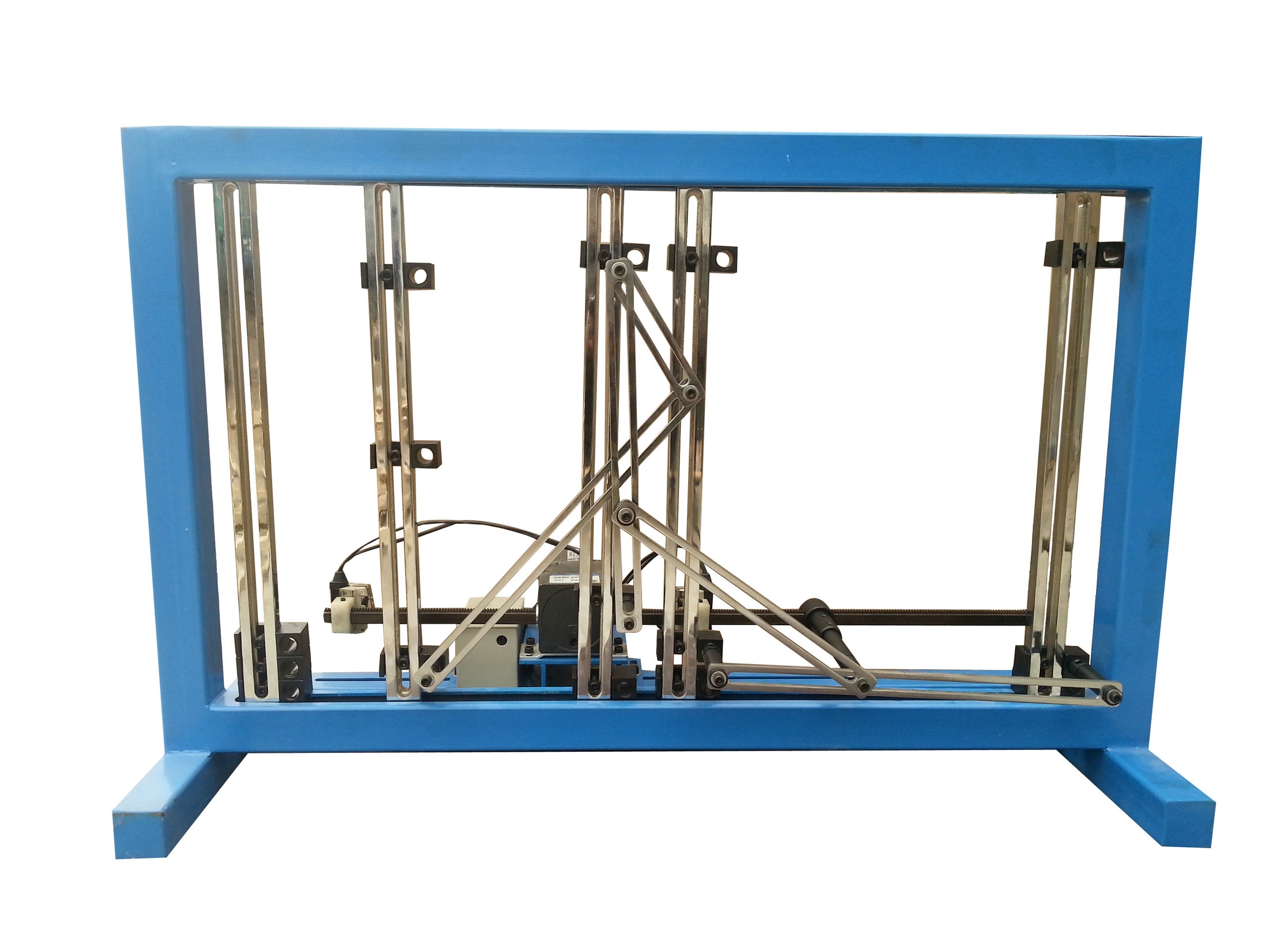 機(jī)械運(yùn)動(dòng)創(chuàng)新方案拼裝實(shí)驗(yàn)臺(tái)(圖5) 機(jī)械運(yùn)動(dòng)創(chuàng)新方案拼裝實(shí)驗(yàn)臺(tái)