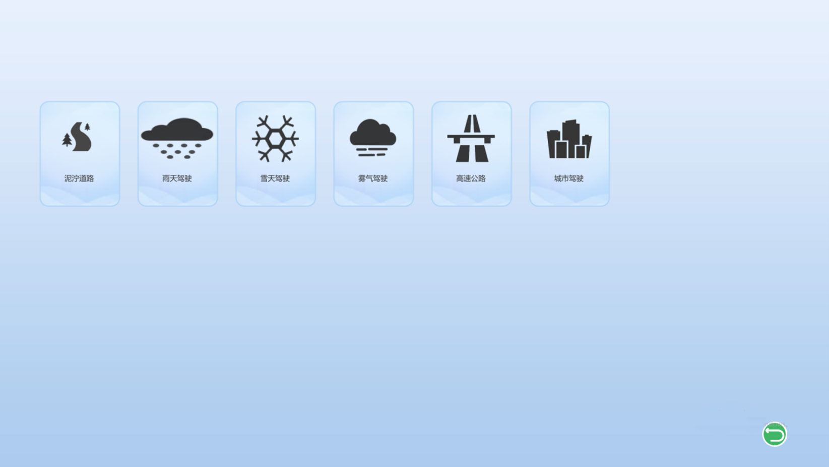 三屏幕超豪華汽車駕駛模擬器(圖7) 惡劣條件駕駛場景模擬