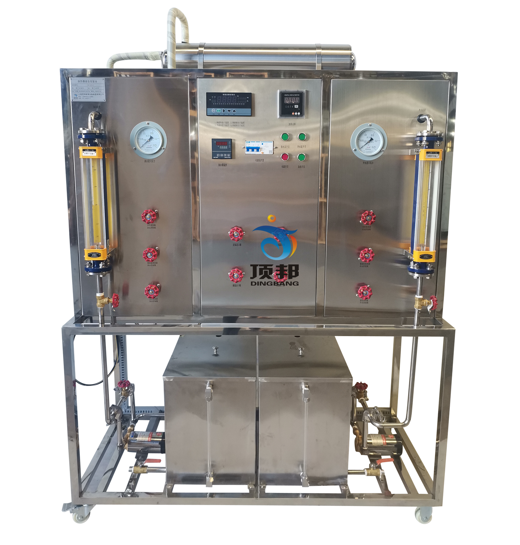 換熱器綜合實驗臺(圖1) 換熱器綜合實驗臺