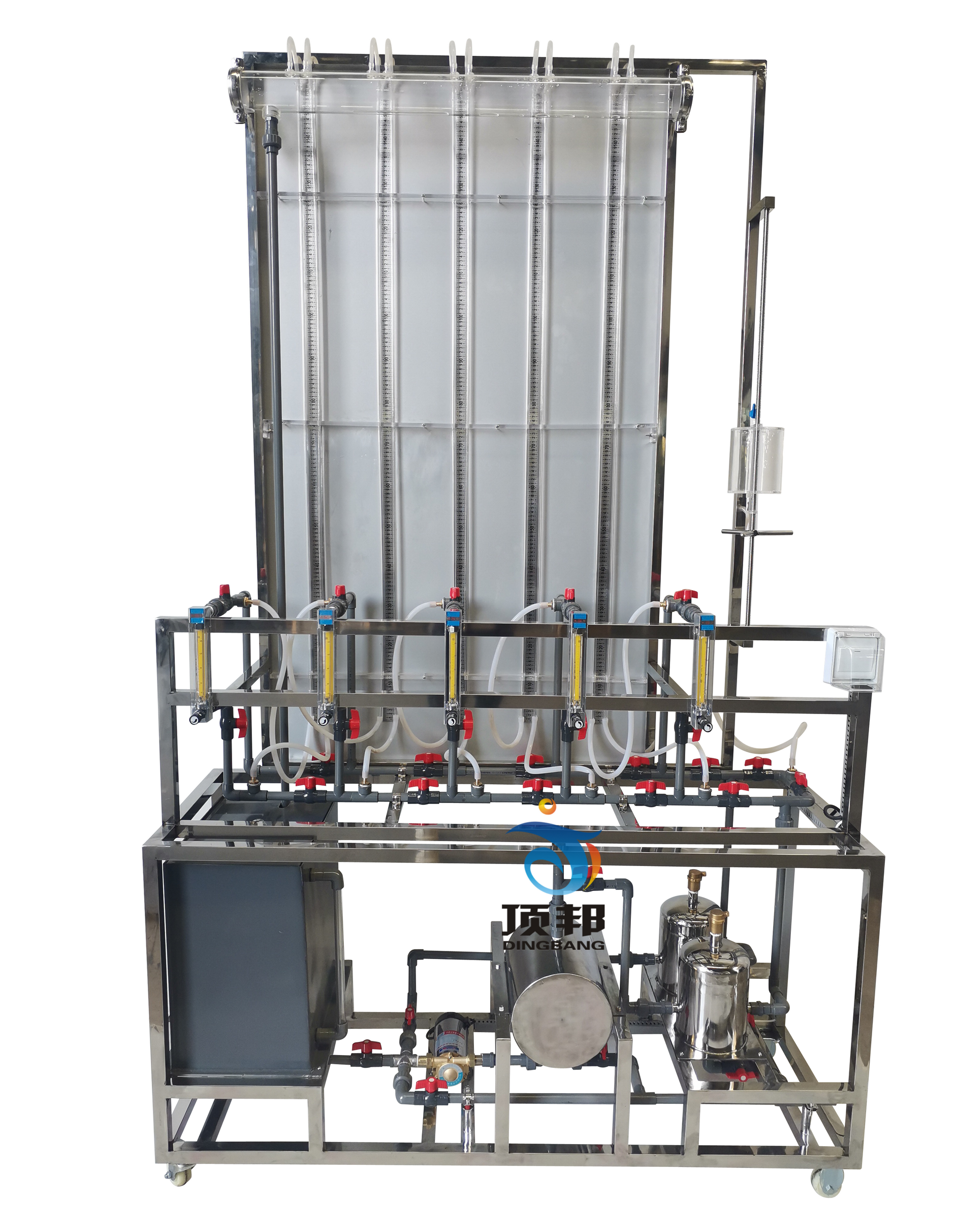 熱網(wǎng)水利工況實驗臺(圖1) 熱網(wǎng)水利工況實驗臺