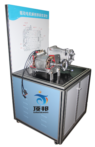 電動汽車驅動電機及變速器解剖展示臺(圖1) 電動汽車驅動電機及變速器解剖展示臺