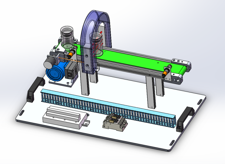 智能工業(yè)藥品灌裝系統(tǒng)實(shí)訓(xùn)平臺(tái)(圖9) 灌裝檢測(cè)系統(tǒng)