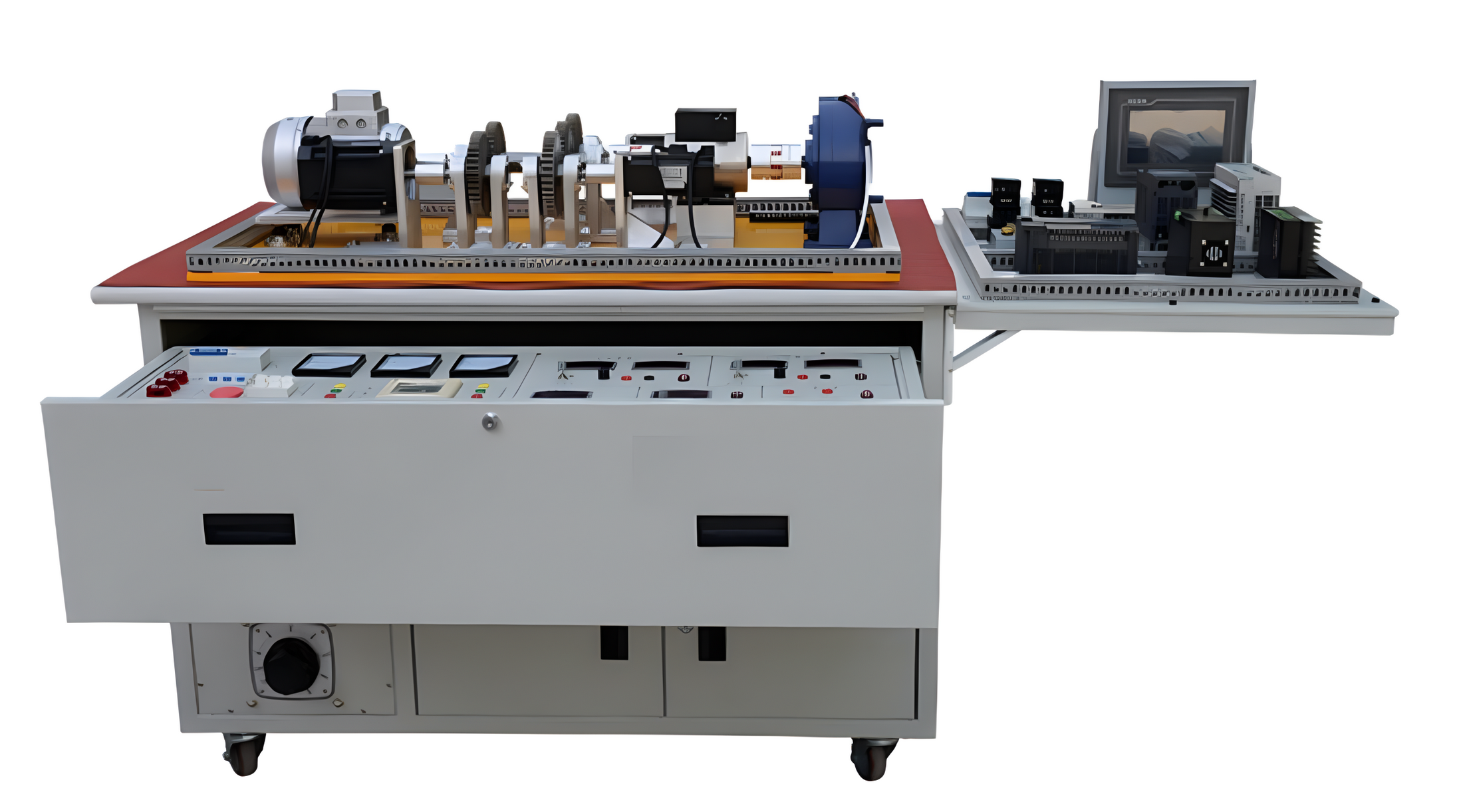 電機安裝與運行檢測實訓裝置(圖1) 電機安裝與運行檢測實訓裝置