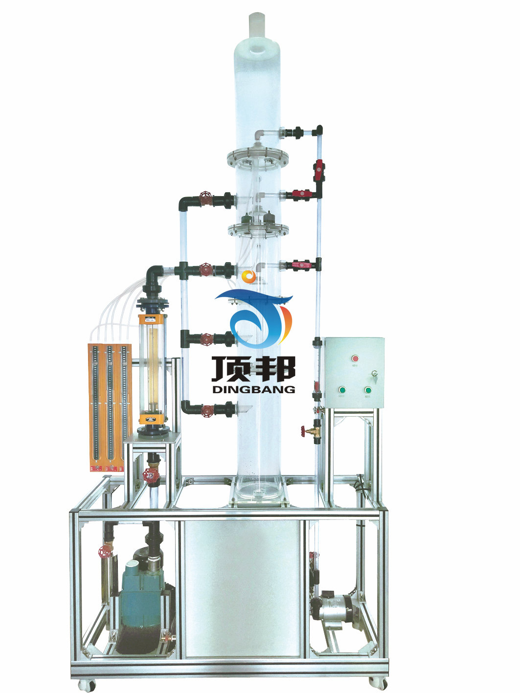 板式塔流體力學(xué)實(shí)驗(yàn)裝置(圖2) 板式塔流體力學(xué)實(shí)驗(yàn)裝置