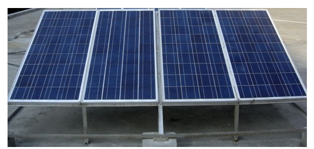 太陽能光伏運(yùn)維發(fā)電教學(xué)系統(tǒng)(圖2) 太陽能組件固定支架