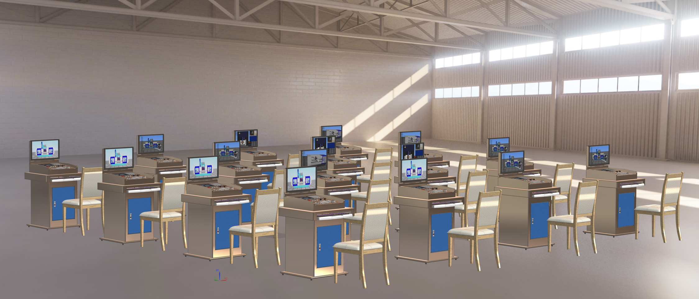 多系統(tǒng)數(shù)控理實一體化實訓平臺(圖7) 多系統(tǒng)數(shù)控理實一體化實訓平臺