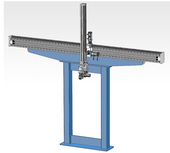 工業(yè)4.0智慧工廠上下料實(shí)訓(xùn)裝置(圖6) 機(jī)械手