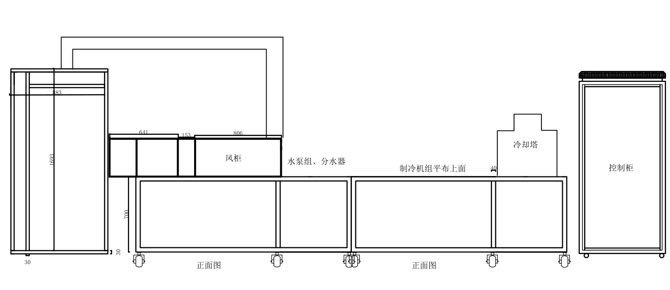 中央空調實訓考核裝置(圖2) 布局圖
