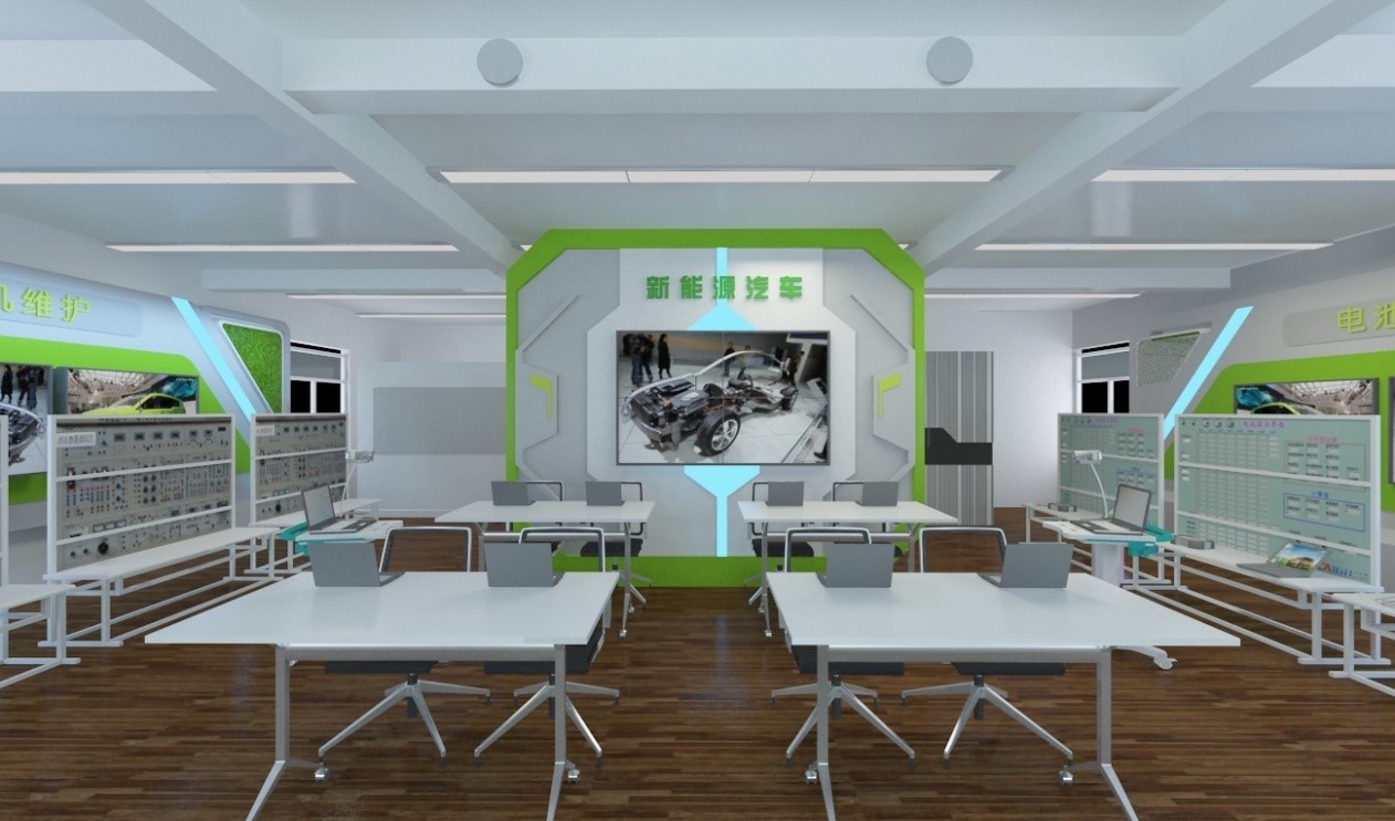 汽車實訓(xùn)室建設(shè)方案(圖5) 汽車?yán)韺嵢诤弦惑w化實訓(xùn)室