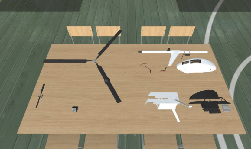 無人機(jī)裝配教學(xué)模塊