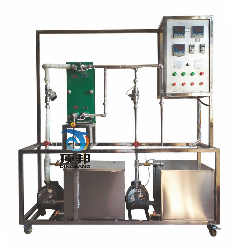 液-液列板式換熱實驗裝置(圖1) 液-液列板式換熱實驗裝置