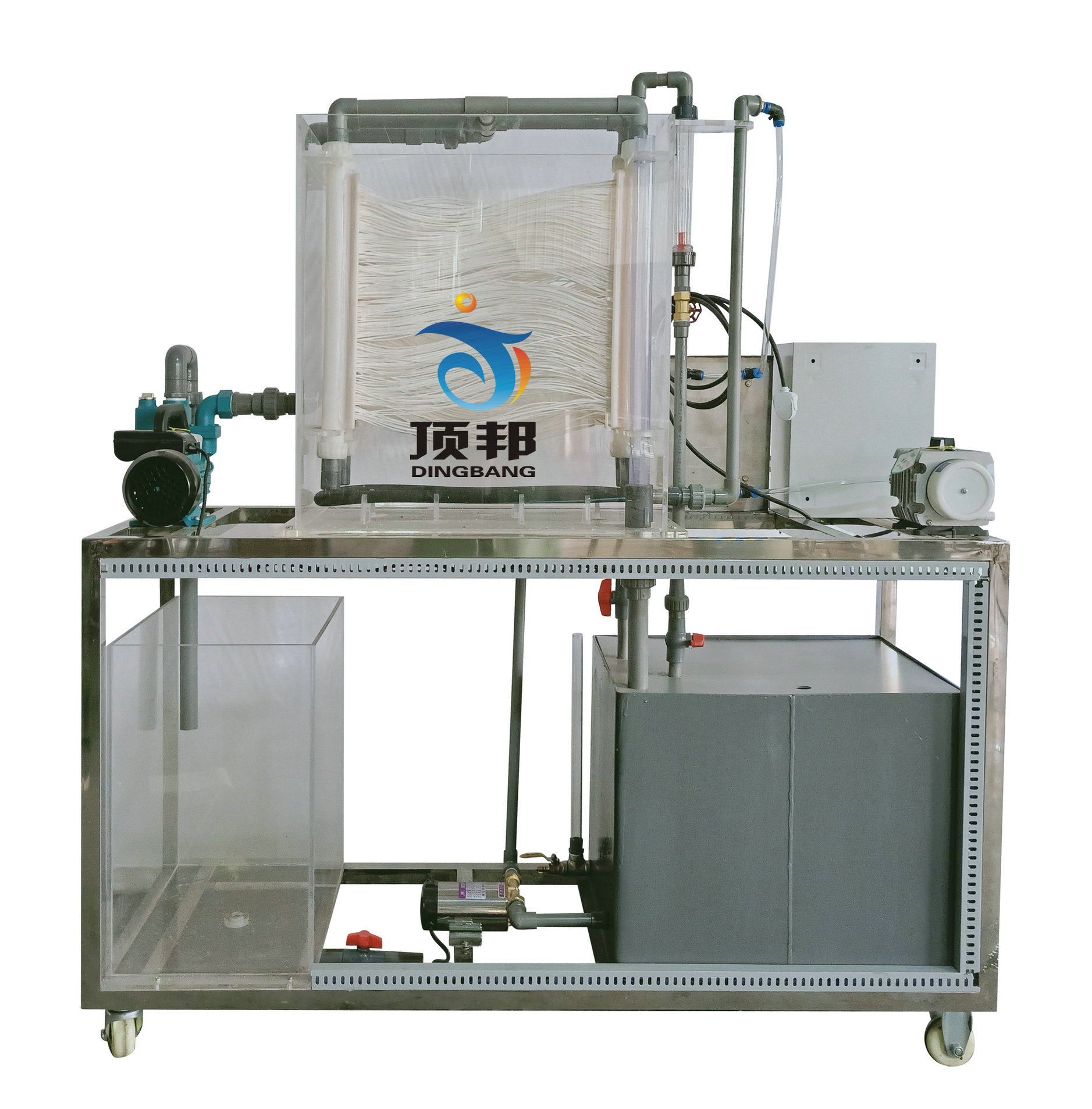 膜生物反應(yīng)器實(shí)驗(yàn)裝置(圖1) 膜生物反應(yīng)器實(shí)驗(yàn)裝置