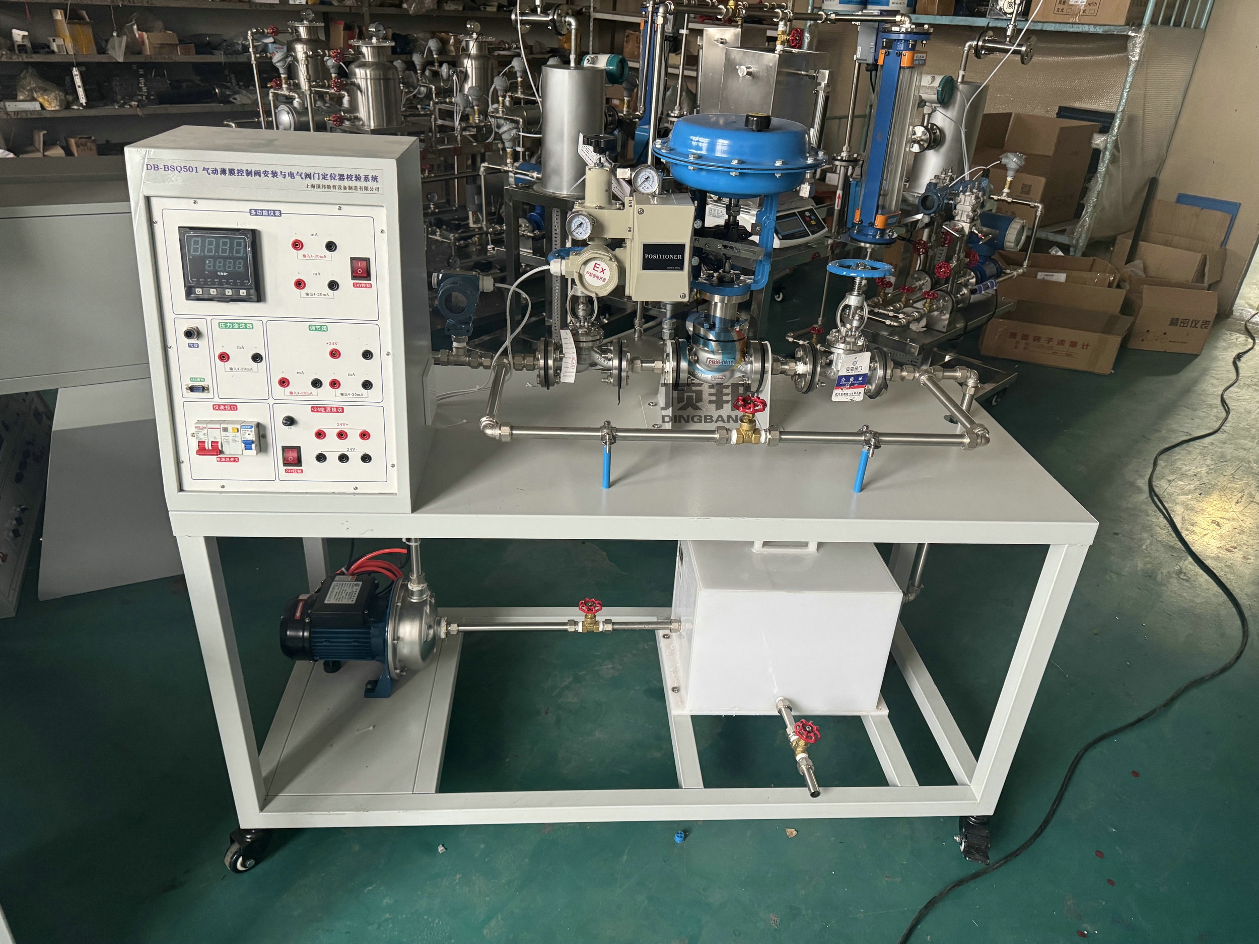 氣動薄膜控制閥安裝與電氣閥門定位器校驗系統(tǒng)(圖2) 氣動薄膜控制閥安裝與電氣閥門定位器校驗系統(tǒng)